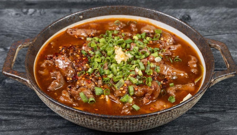 Boiled Beef In Spicy Szechuan Sauce