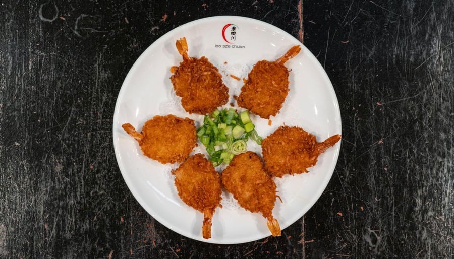 Fried Jumbo Shrimps (6) — Lao Sze Chuan (Highland Park)