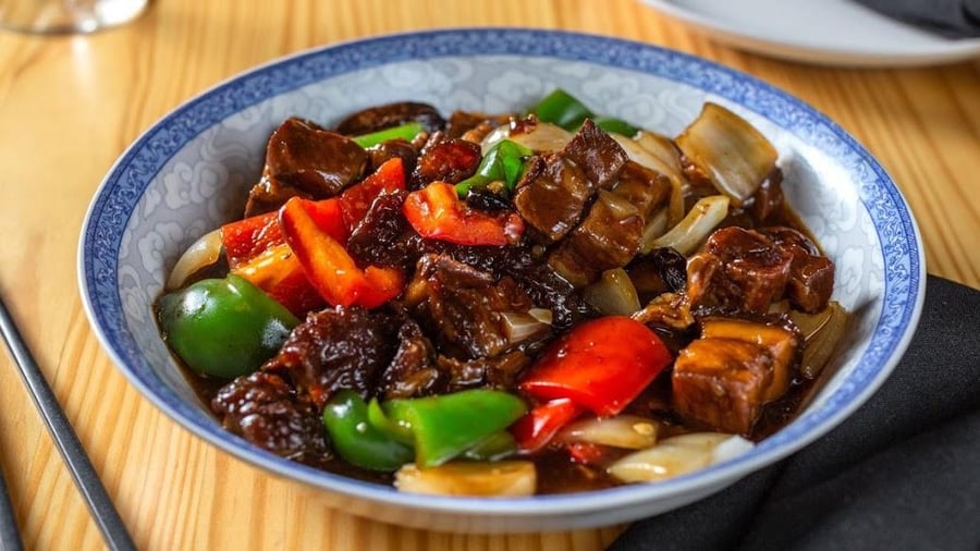 Braised Pork Hock W/ Fresh Chili — Lao Sze Chuan (Highland Park)