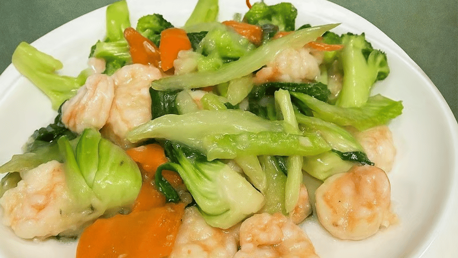 Shrimp W/Mixed Vegetables — Lao Sze Chuan (Highland Park)