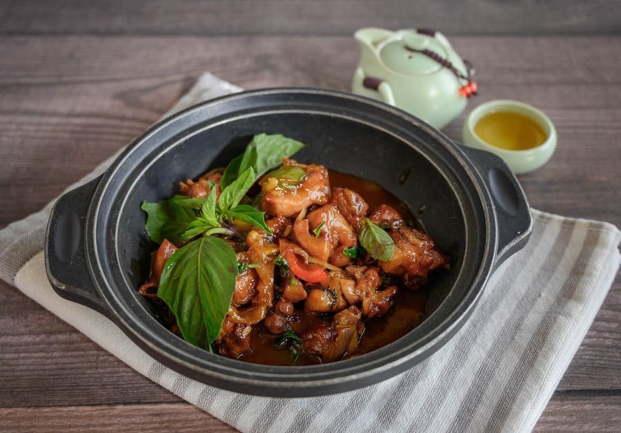 Three Cups Chicken (W/Bone Sweet) — Lao Sze Chuan (Highland Park)